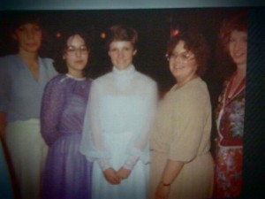 June, me, Lucy, Tracy, and Pam