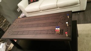 Cribbage board